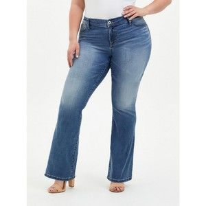 Torrid Luxe Slim Boot Super Stretch Mid-Rise Jean